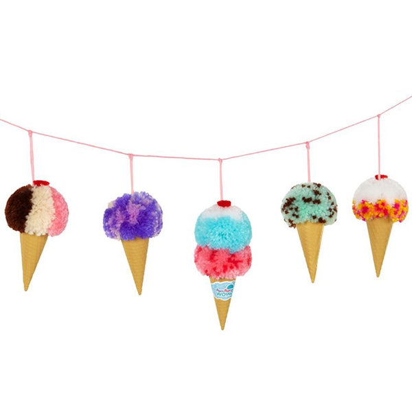 DIY Ice Cream Cone Banner