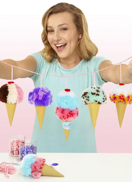DIY Ice Cream Cone Banner